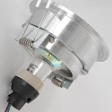 Steinhauer recessed luminaire P�LITE SPOT round, rigid, set back GU10 IP20, steel brushed dimmable