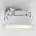 Steinhauer recessed luminaire P�LITE SPOT round, rigid, set back GU10 IP20, white matt dimmable