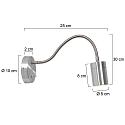 Luminaire mural UPROUND à 1 flamme GU10 IP20, acier 