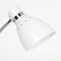 Steinhauer Lampe de table SPRING inclinable E27 IP20, blanche 