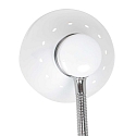 Steinhauer Lampe de table SPRING inclinable E27 IP20, blanche 