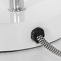 Steinhauer Lampe de table SPRING inclinable E27 IP20, blanche 