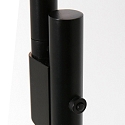 Steinhauer Lampadaire DAPHNE � 1 flamme IP20, noir gradable