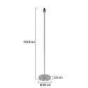 Mexlite floor lamp NOOR E27 IP20, dimmable