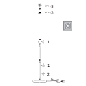 Mexlite floor lamp NOOR E27 IP20, dimmable