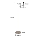 Mexlite Lampadaire BELLA E27 IP20, gradable