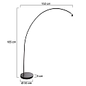 Mexlite Lampadaire SOLVA E27 IP20, gradable