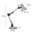 Mexlite Lampe de table STUDY inclinable E27 IP20, vert