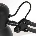 Mexlite Lampe de table STUDY inclinable E27 IP20, noir 