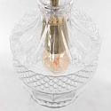 Mexlite pendant luminaire GRAZIOGLASS ?12,5cm E27 IP20, brass