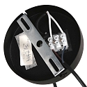 Steinhauer Luminaire � suspension BOLLIQUE rond E27 IP20, ambre, laiton, noir  gradable