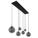 Luminaire � suspension BOLLIQUE 6 flammes E27 IP20, noir  gradable