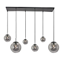 Steinhauer Luminaire � suspension BOLLIQUE 6 flammes E27 IP20, noir  gradable