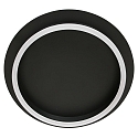 Steinhauer ceiling luminaire RINGLUX 1 flame IP20, black dimmable