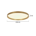 Steinhauer ceiling luminaire FLADY up / down IP20, gold dimmable