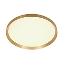 Steinhauer ceiling luminaire FLADY up / down IP20, gold dimmable