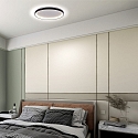 Steinhauer Luminaire de plafond RINGLEDE IP20, noir gradable