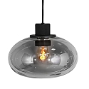 Steinhauer Luminaire à suspension REFLEXION 9 flammes GU10 + E27 IP20, noir gradable