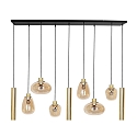 Steinhauer Luminaire à suspension REFLEXION 9 flammes GU10 + E27 IP20, laiton gradable