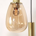Steinhauer Luminaire à suspension REFLEXION 9 flammes GU10 + E27 IP20, laiton gradable