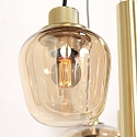 Steinhauer Luminaire à suspension REFLEXION 9 flammes GU10 + E27 IP20, laiton gradable