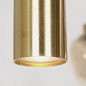 Steinhauer Luminaire à suspension REFLEXION 9 flammes GU10 + E27 IP20, laiton gradable