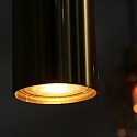 Steinhauer Luminaire à suspension REFLEXION 9 flammes GU10 + E27 IP20, laiton gradable