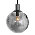 Steinhauer Luminaire à suspension BOLLIQUE 9 flammes GU10 + E27 IP20, noir gradable