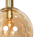 Steinhauer pendant luminaire BOLLIQUE 9 flames GU10 + E27 IP20, brass dimmable