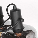 Steinhauer Luminaire mural GLASLIC à 2 flammes, pivotant, rotatif E27 IP20, noir gradable