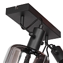 Steinhauer Luminaire mural GLASLIC à 2 flammes, pivotant, rotatif E27 IP20, noir gradable