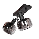 Steinhauer Luminaire mural GLASLIC à 2 flammes, pivotant, rotatif E27 IP20, noir gradable