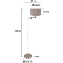 Mexlite Lampadaire BELLA E27 IP20, gradable