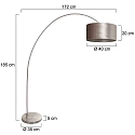 Mexlite Lampadaire SOLVA E27 IP20, gradable