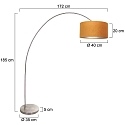 Mexlite Lampadaire SOLVA E27 IP20, gradable