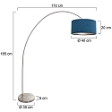 Mexlite Lampadaire SOLVA E27 IP20, gradable