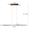 Steinhauer Luminaire à suspension BANDE IP20, gradable