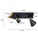 anne light & home ceiling luminaire PRETO GU10 IP20, dimmable