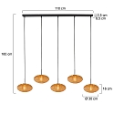 Mexlite Luminaire à suspension HALOSWAP E27 IP20, gradable