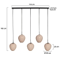 Mexlite pendant luminaire HALOSWAP E27 IP20, dimmable