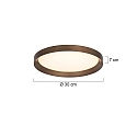 Steinhauer ceiling luminaire FLADY IP20, dimmable