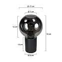 Mexlite Lampe de table BLOEBA E27 IP20, gradable