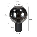 Mexlite Lampe de table BLOEBA E27 IP20, gradable