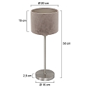 Mexlite Lampe de table NOOR E27 IP20, gradable