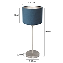Mexlite Lampe de table NOOR E27 IP20, gradable