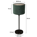 Mexlite Lampe de table NOOR E27 IP20, gradable
