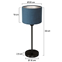 Mexlite Lampe de table NOOR E27 IP20, gradable