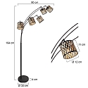 Mexlite floor lamp SUMBA E14 IP20, dimmable