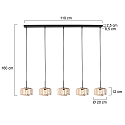 Mexlite Luminaire à suspension HALOSWAP E27 IP20, gradable