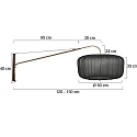 Steinhauer wall luminaire ELEGANT CLASSY E27 IP20, dimmable